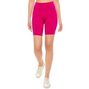 Calvin Klein Women S High Waist Side Pocket Bike Shorts Pink